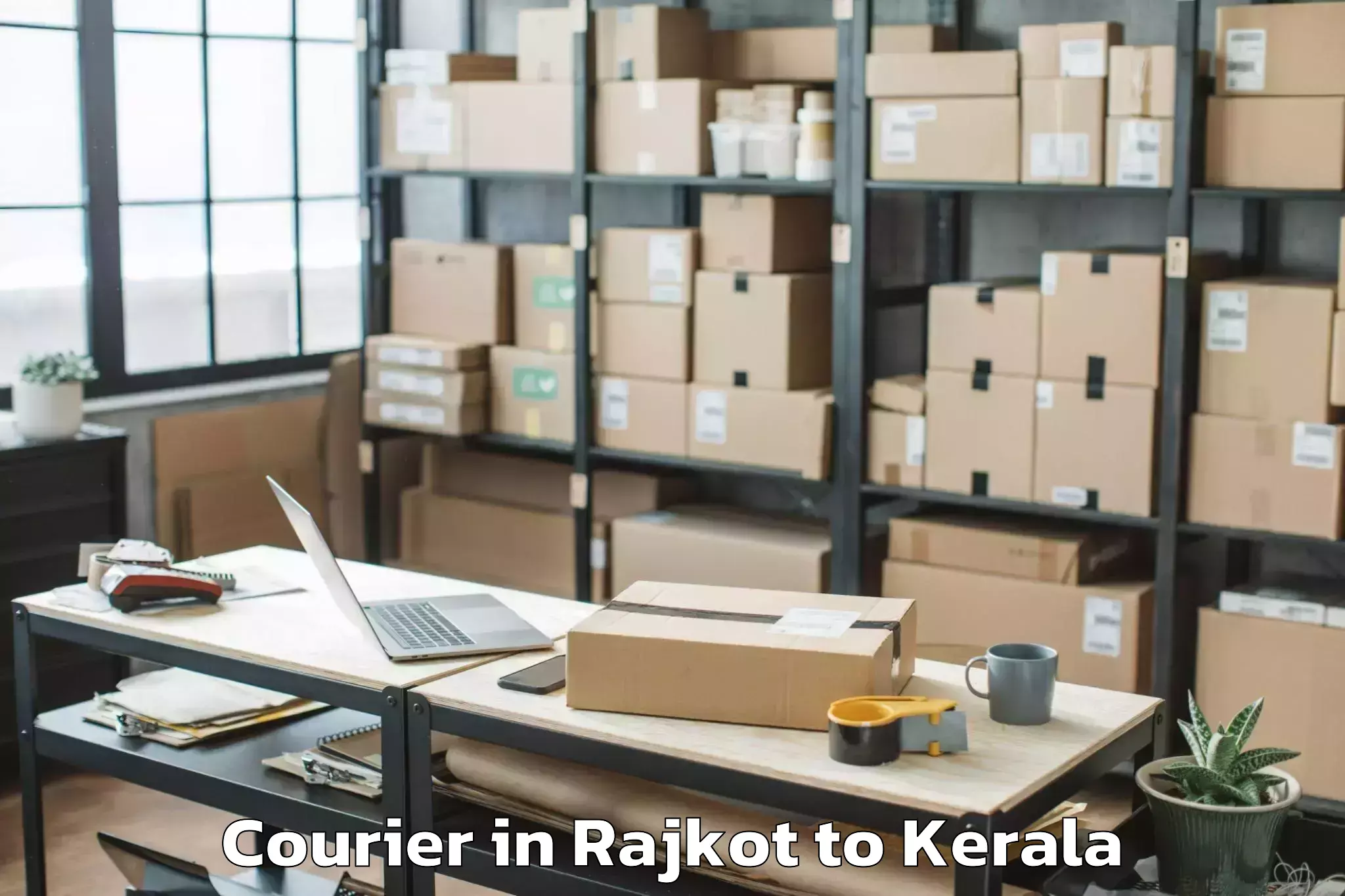 Quality Rajkot to Thiruvananthapuram Airport Trv Courier